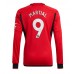 Manchester United Anthony Martial #9 Hemma matchtröja 2023-24 Långärmad Billigt